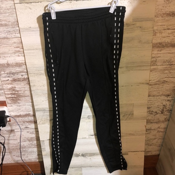 Pink Victoria’s Secret jogger sweatpants size small black and white active wear‌ - Picture 2 of 7